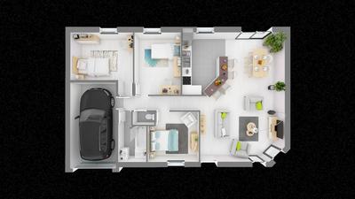 Maison - 84 m² - 5 pièces