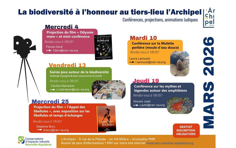 Projection du film "l'Appel des libellules", avec exposition sur les libellules et temps d'échanges