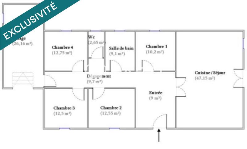 Maison - 126 m² - 5 pièces