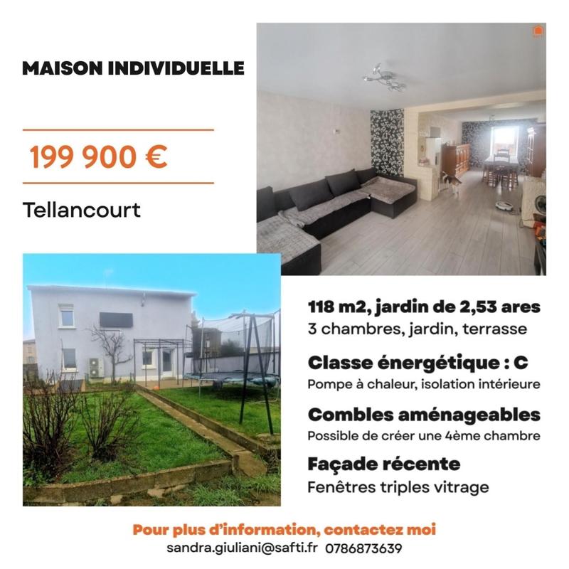 Maison - 118 m² - 6 pièces