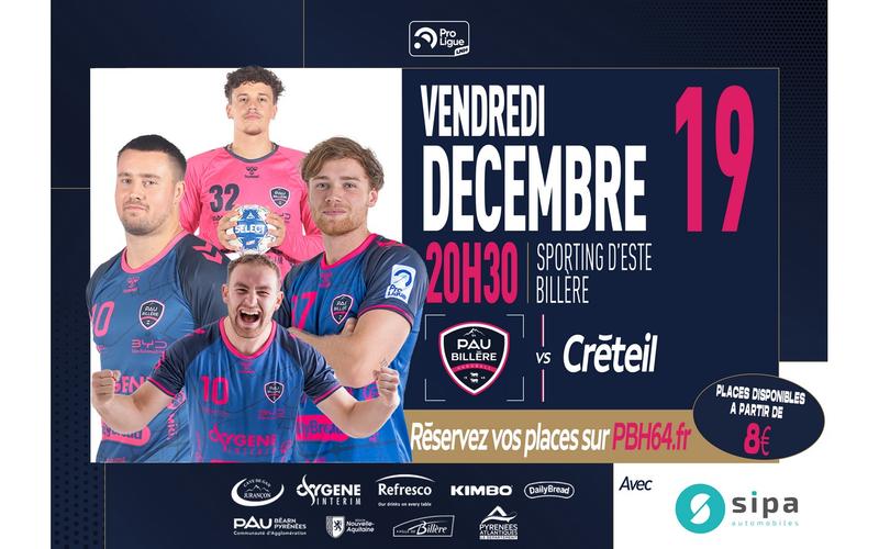 Handball:  Pau Billère Handball Vs Créteil