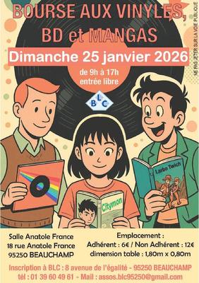 Bourse aux vinyles - bd - mangas - livres