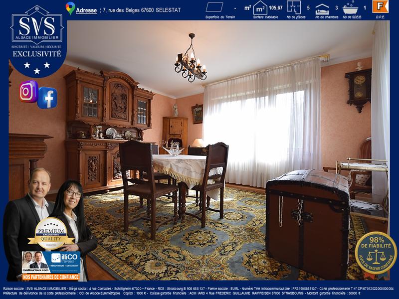 Appartement - 106 m² - 5 pièces