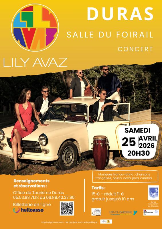Concert avec Lily Avaz à Duras
