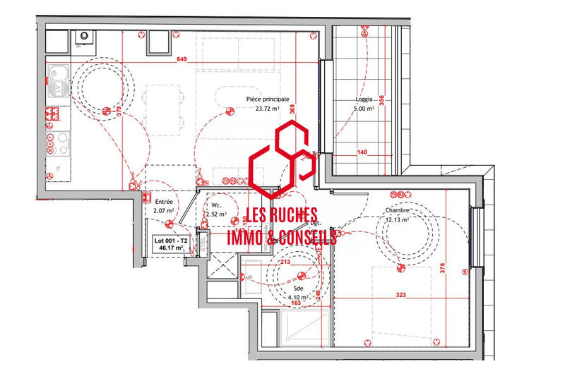 Appartement - 62 m² - 3 pièces