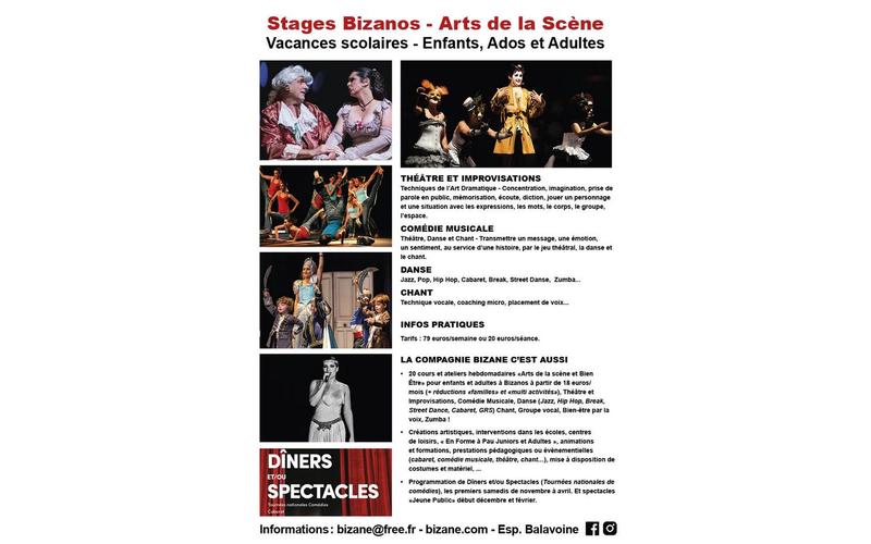Stage Arts de la scène - Enfants, Ados, Adultes