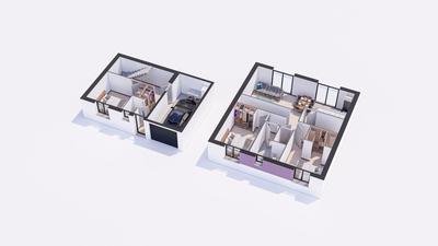 Maison - 90 m² - 6 pièces