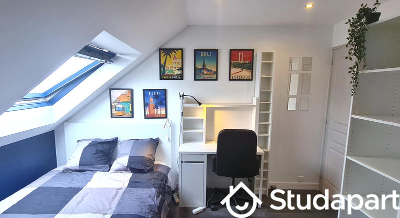 Chambre - 13 m² - 1 pièce