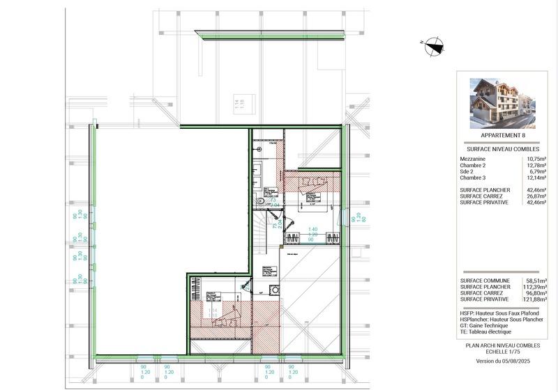 Appartement - 111 m² - 4 pièces