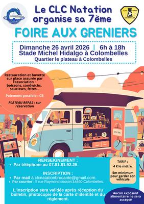 7ème foire aux greniers clc natation