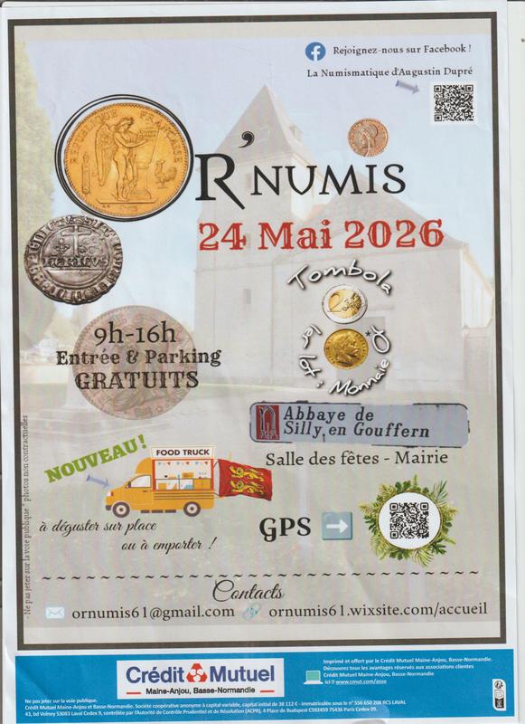 Bourse numismatique - pièces - monnaies