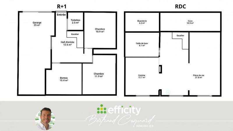 Maison - 90 m² - 4 pièces