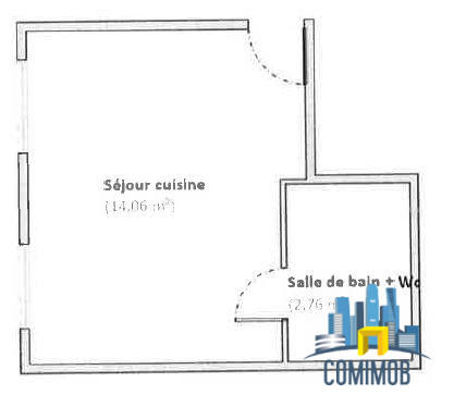 Appartement - 35 m² - 2 pièces