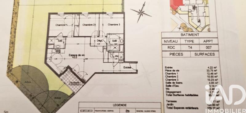 Appartement - 84 m² - 5 pièces