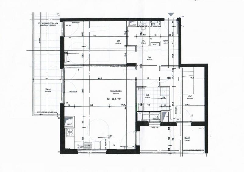 Appartement - 70 m² - 3 pièces