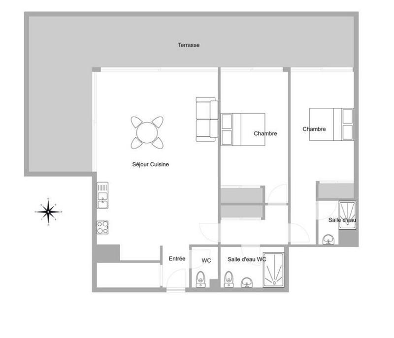 Appartement - 89 m² - 3 pièces