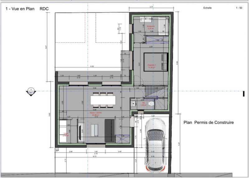 Maison - 75 m² - 4 pièces