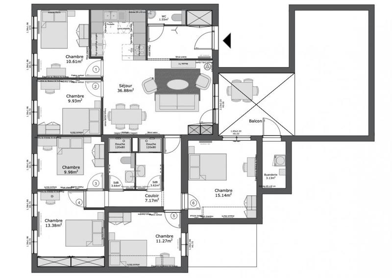 Appartement - 128 m²
