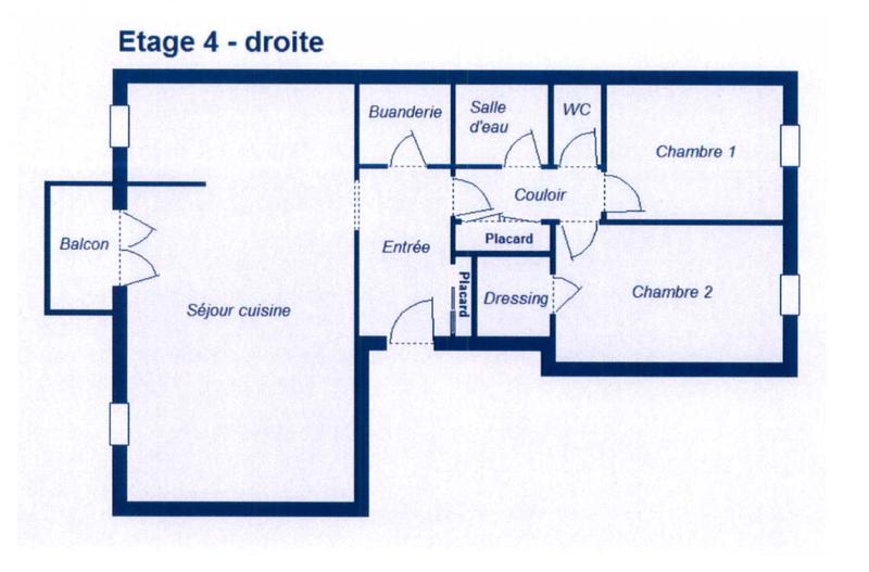 Appartement - 71 m² - 3 pièces