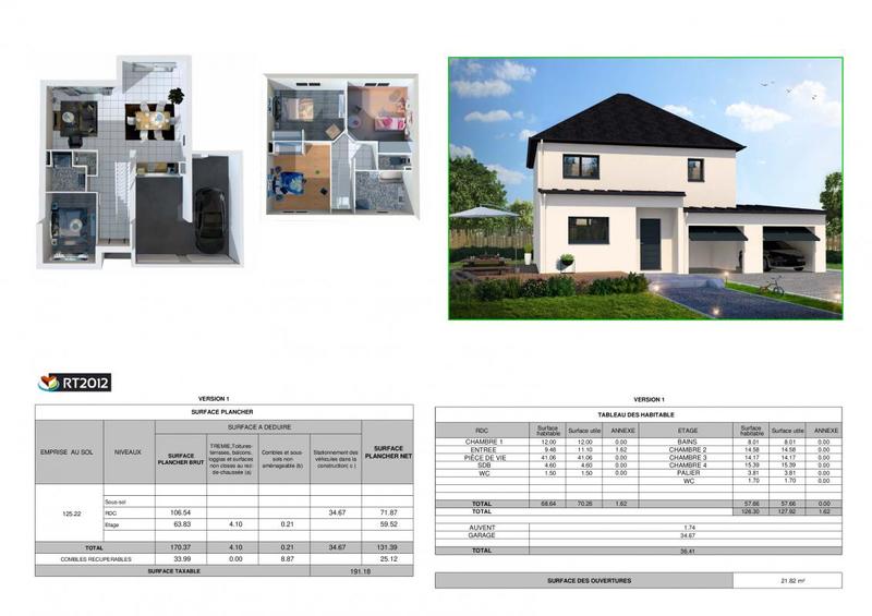 Maison - 126 m² - 7 pièces