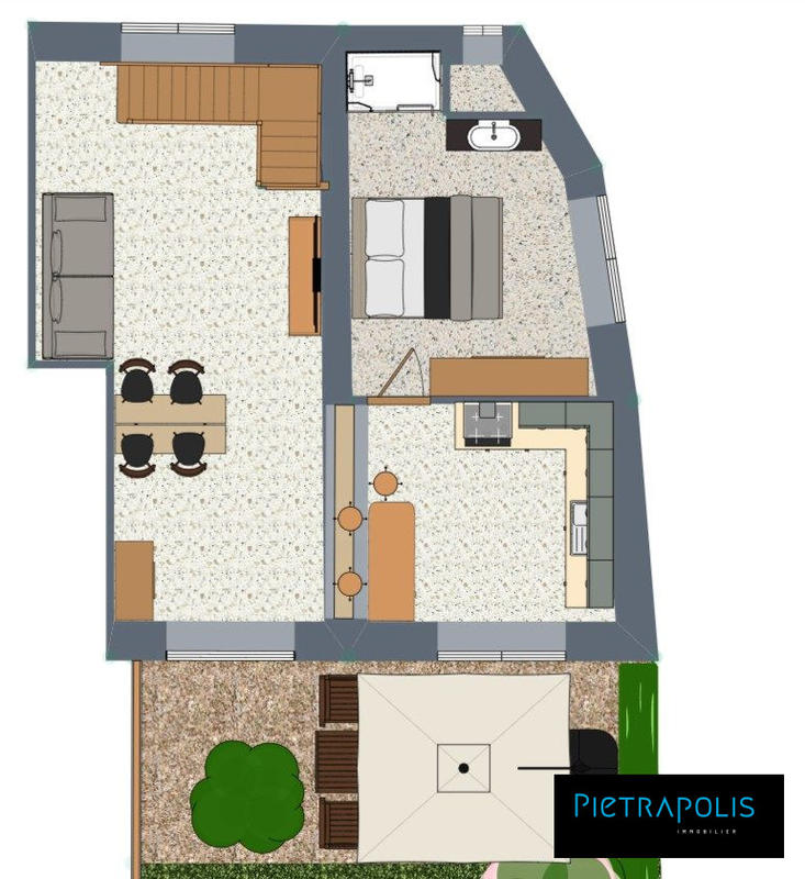 Appartement - 80 m² - 4 pièces