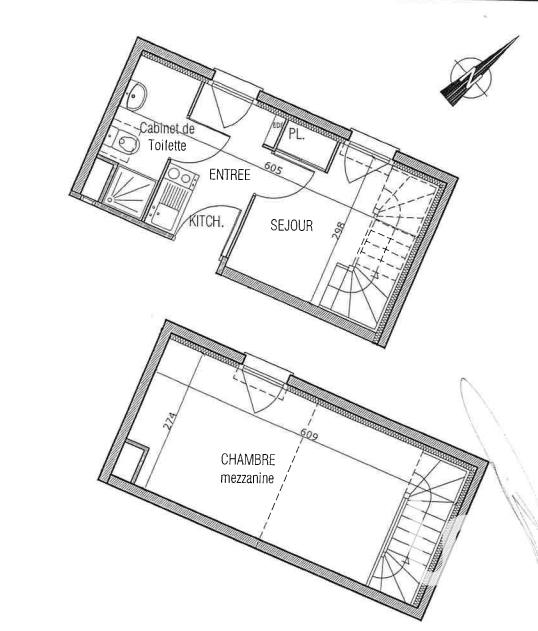 Duplex - 32 m² - 2 pièces