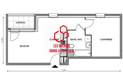 Appartement - 42 m² - 2 pièces