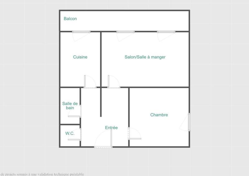 Appartement - 62 m² - 3 pièces