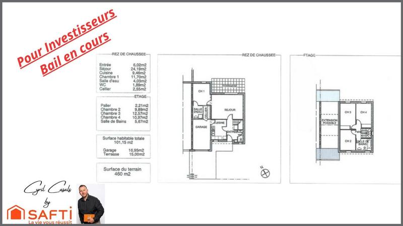 Maison - 101 m² - 5 pièces