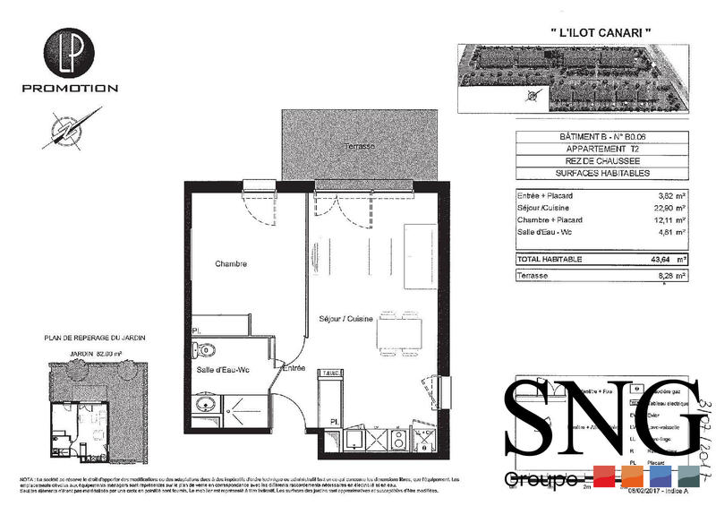 Appartement - 44 m² - 2 pièces