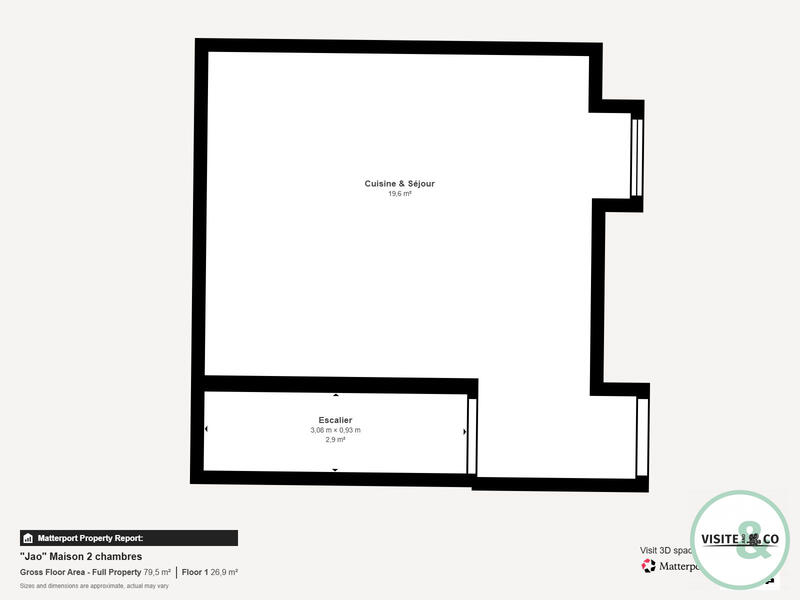 Maison ancienne - 48 m² - 3 pièces