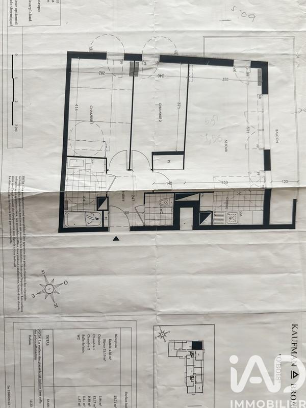 Appartement - 60 m² - 3 pièces