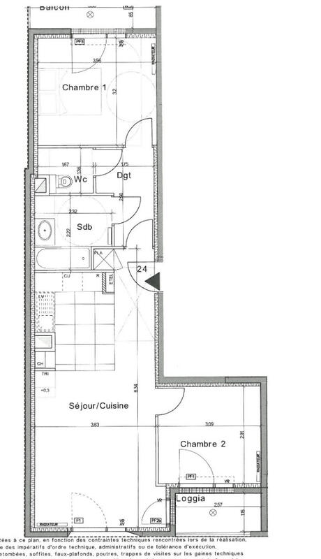 Appartement - 58 m² - 3 pièces