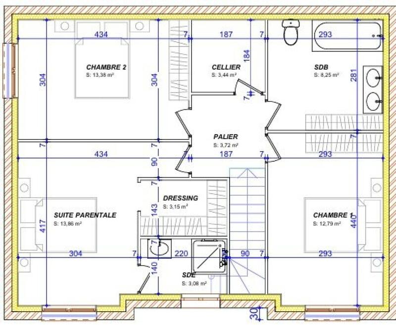 Maison - 125 m² - 7 pièces