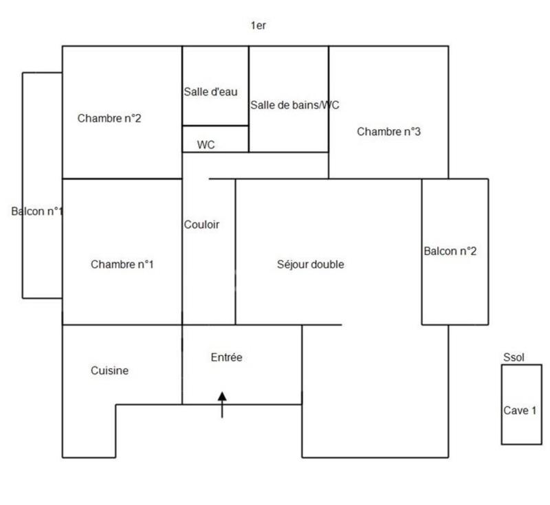 Appartement bourgeois - 122 m² - 5 pièces