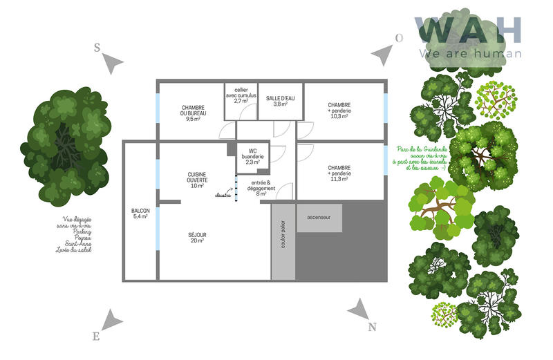 Appartement - 78 m² - 4 pièces