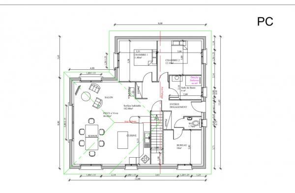 Maison de campagne - 102 m² - 4 pièces