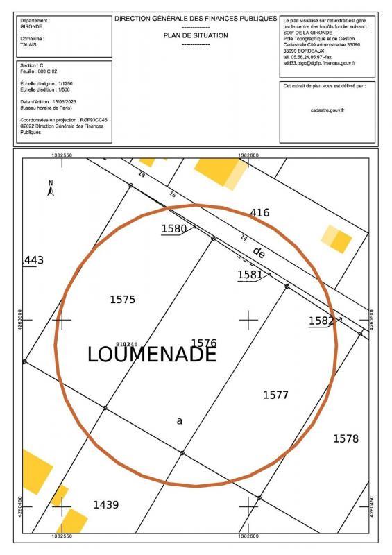 Terrain constructible - 1 210 m²