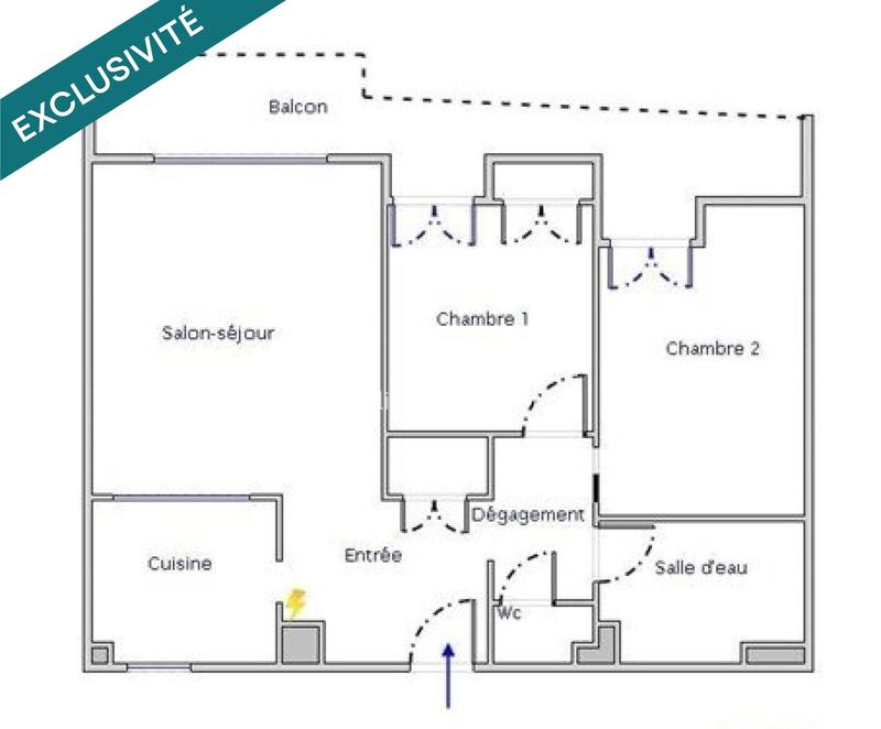 Appartement - 68 m² - 3 pièces