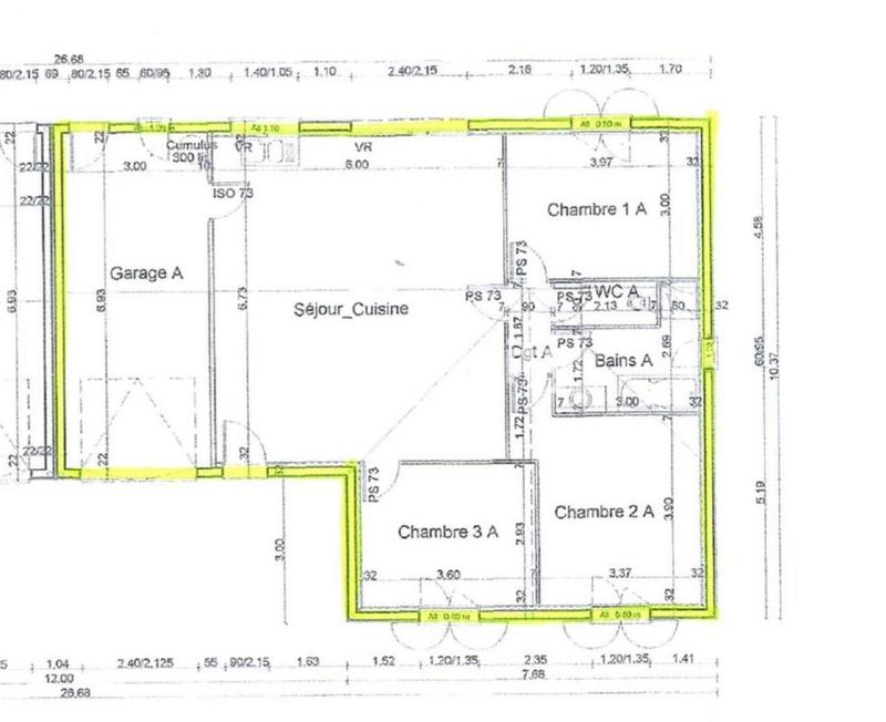 Pavillon - 86 m² - 4 pièces