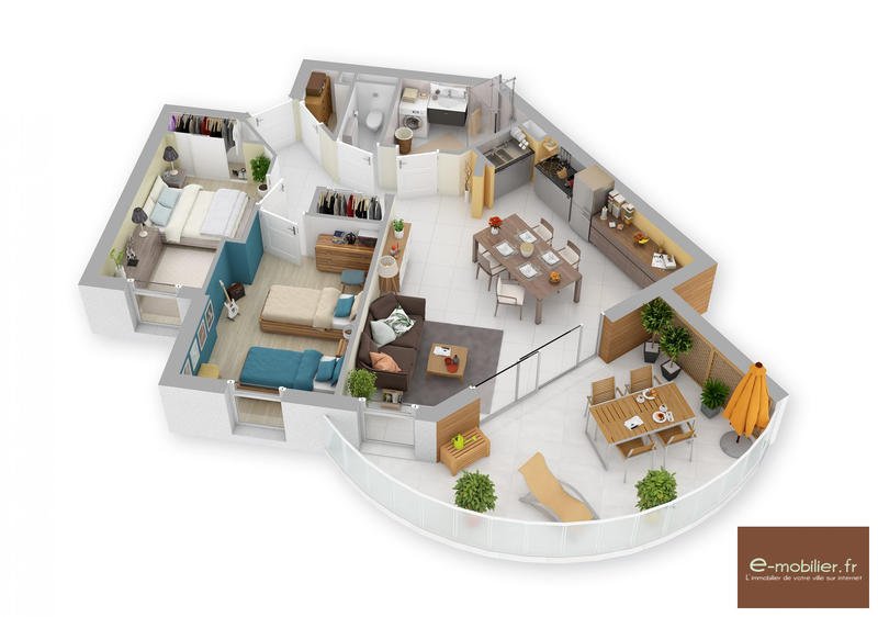 Appartement - 85 m² - 4 pièces