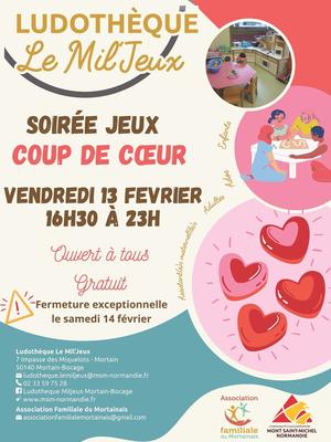 Soirée jeux "coup de coeur"
