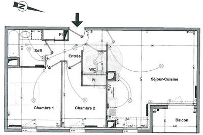 Appartement - 60 m² - 3 pièces