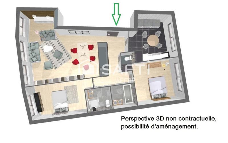 Appartement - 94 m² - 4 pièces