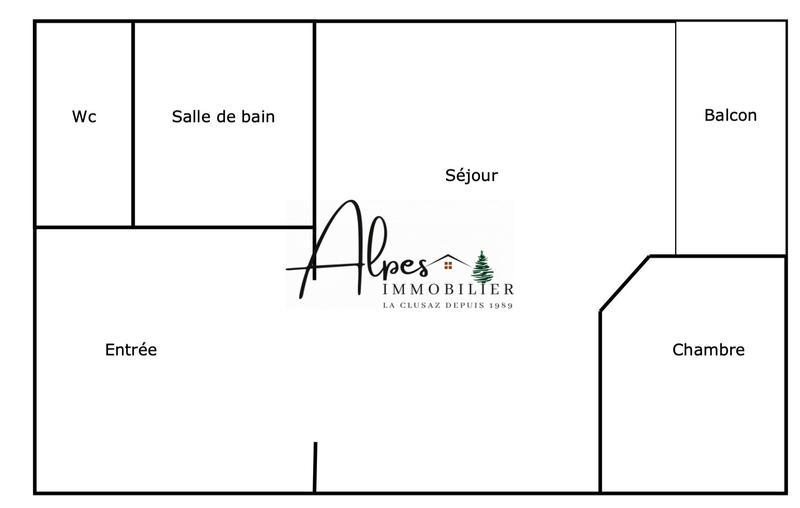 Appartement - 24 m² - 2 pièces