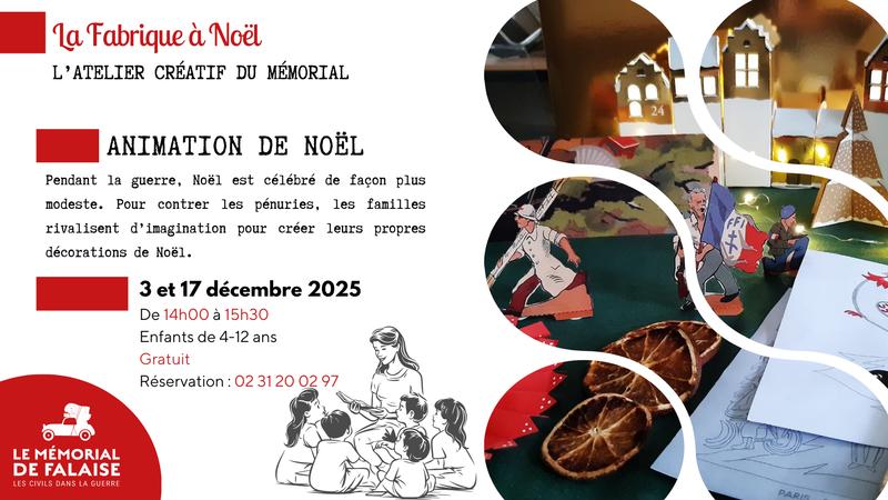 La Fabrique à Noël : l'atelier créatif du Mémorial