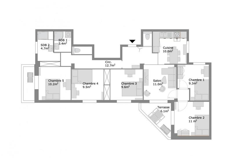 Appartement - 101 m²