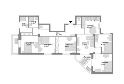 Appartement - 101 m²