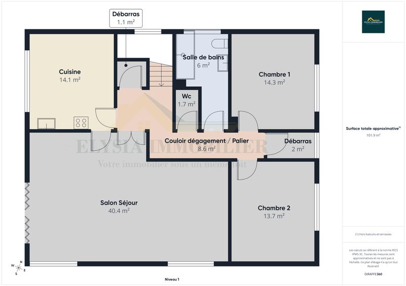 Maison - 119 m² - 5 pièces