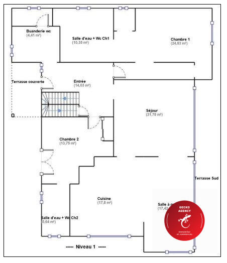 Villa - 238 m² - 6 pièces